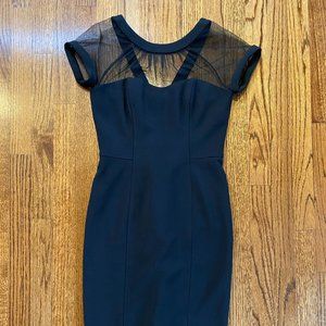 Maggy London Cap-Sleeve Crepe Dress - little black dress